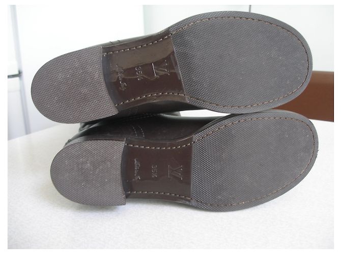 Botas de montar Louis Vuitton Marrón Cuero Castaño - vista 4