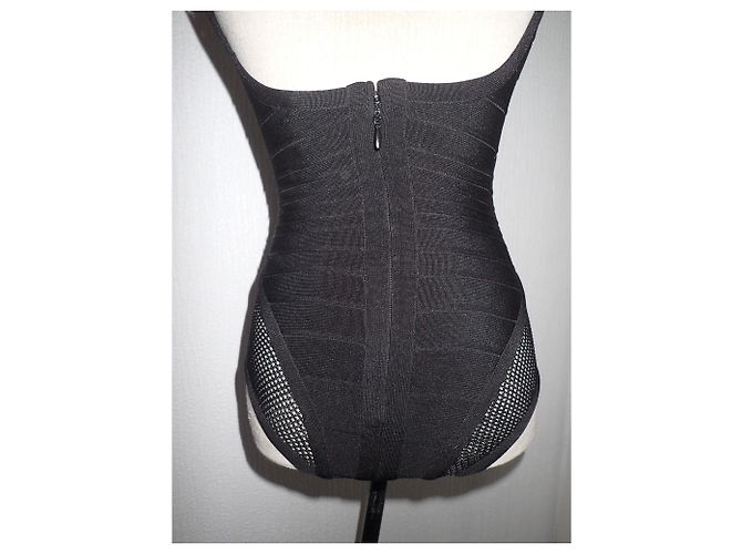 Herve Leger Bandage Badeanzug Schwarz - Ansicht 7