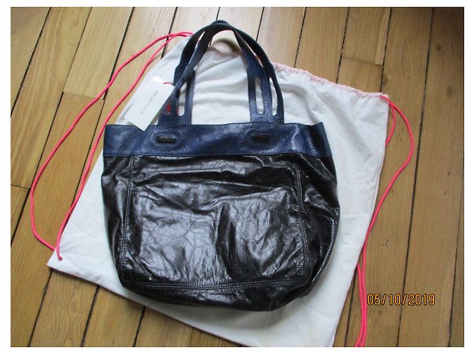See by Chloé Siehe von Chlé, zweifarbige Ledertasche. Schwarz - Ansicht 2