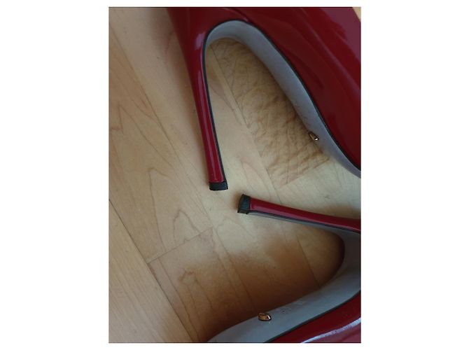 Sergio Rossi High Heel Pumps aus rotem Lackleder - Ansicht 4