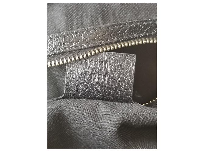 Borsa Gucci Bardot in tela nera Nero - vista 4