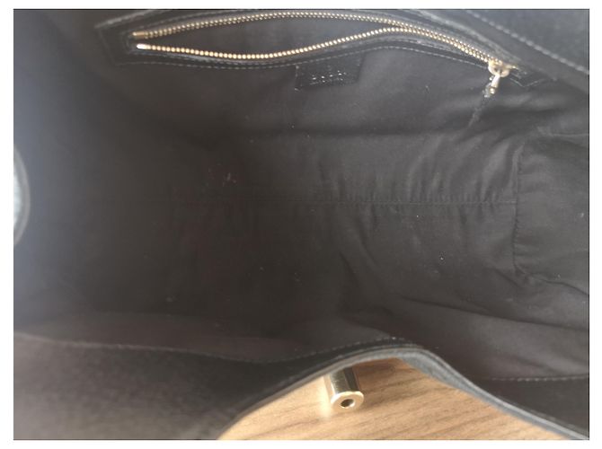 Borsa Gucci Bardot in tela nera Nero - vista 6