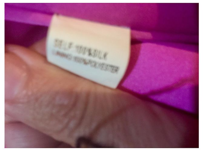 Vestido Marchesa de gasa de seda con adornos Rosa - vista 8