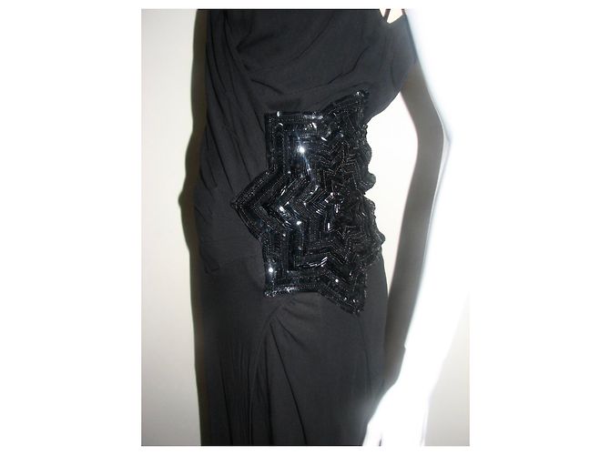 Diane Von Furstenberg Foray Black Maxi Dress - view 4