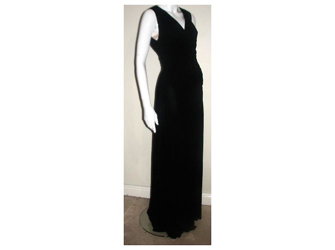 Diane Von Furstenberg Foray Black Maxi Dress - view 6