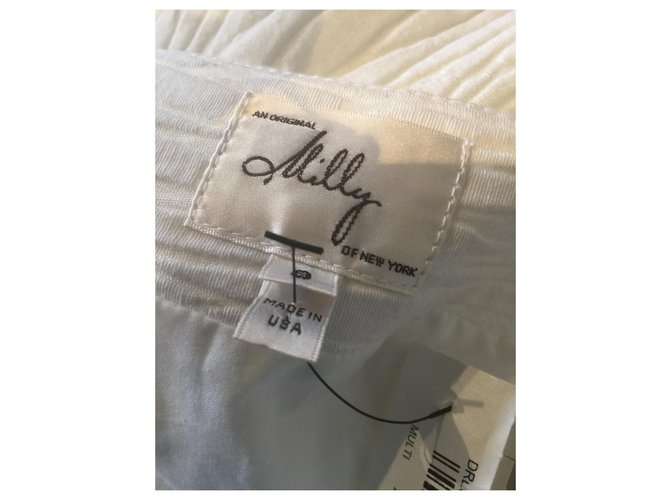 Vestido Pini Milly Blanco Beige Algodón - vista 5