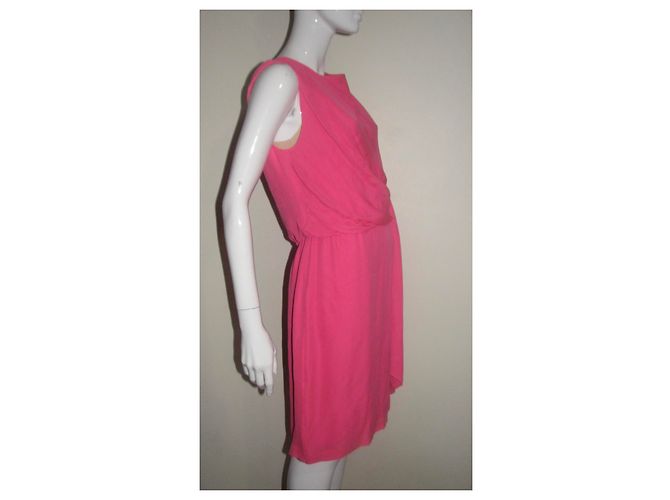 Vestido de seda Tamara Diane Von Furstenberg rosa - vista 3