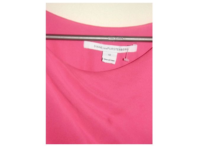 Vestido de seda Tamara Diane Von Furstenberg rosa - vista 5