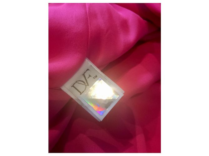 Vestido de seda Tamara Diane Von Furstenberg rosa - vista 6