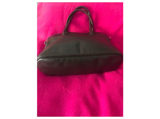 Borsa Longchamp in pelle di agnello marrone Marrone scuro - vista 4