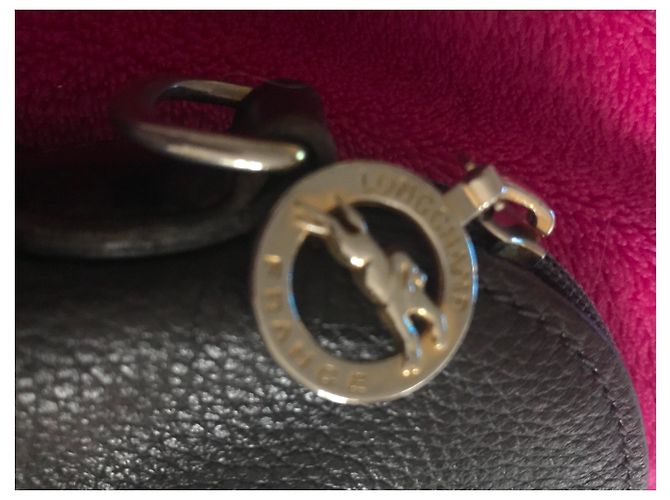 Borsa Longchamp in pelle di agnello marrone Marrone scuro - vista 8