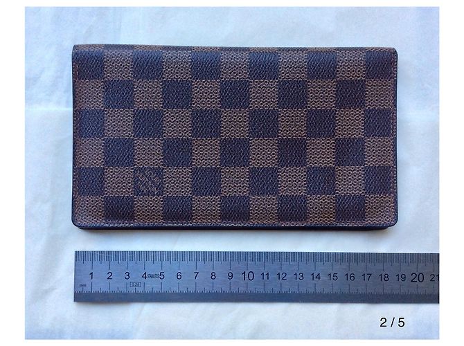 Cartera larga Louis Vuitton Damier Ebony UNISEX Ébano - vista 3