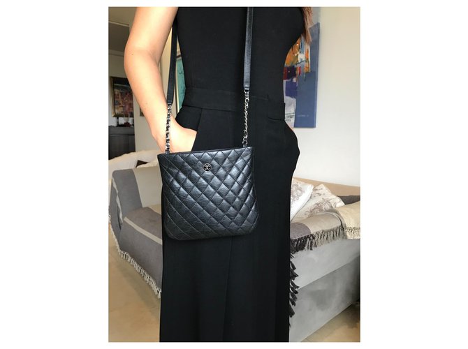 Borsa a tracolla Chanel Nero - vista 3