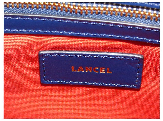 Borsa Lancel Lison XS blu petrolio in pelle Blu scuro - vista 17