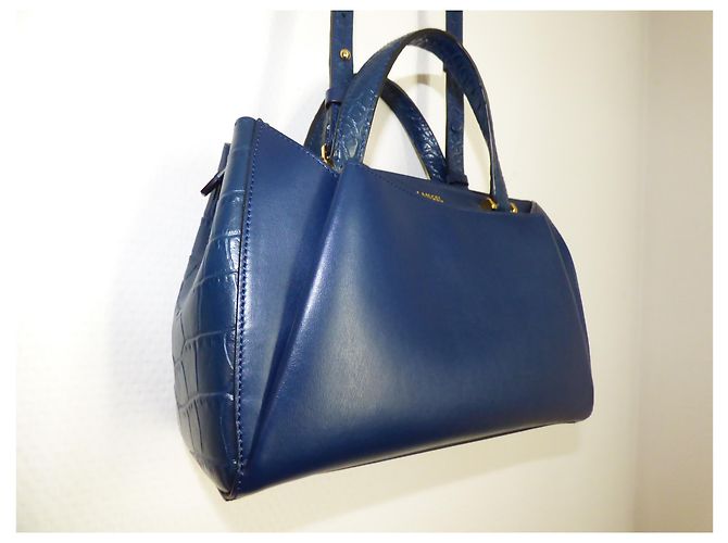 Borsa Lancel Lison XS blu petrolio in pelle Blu scuro - vista 2