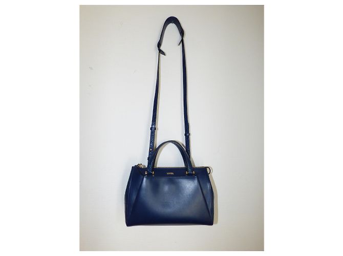 Borsa Lancel Lison XS blu petrolio in pelle Blu scuro - vista 4