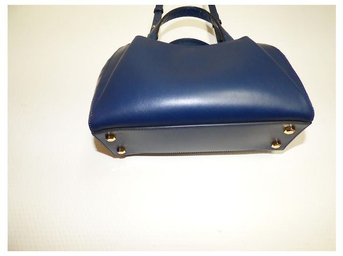 Borsa Lancel Lison XS blu petrolio in pelle Blu scuro - vista 6