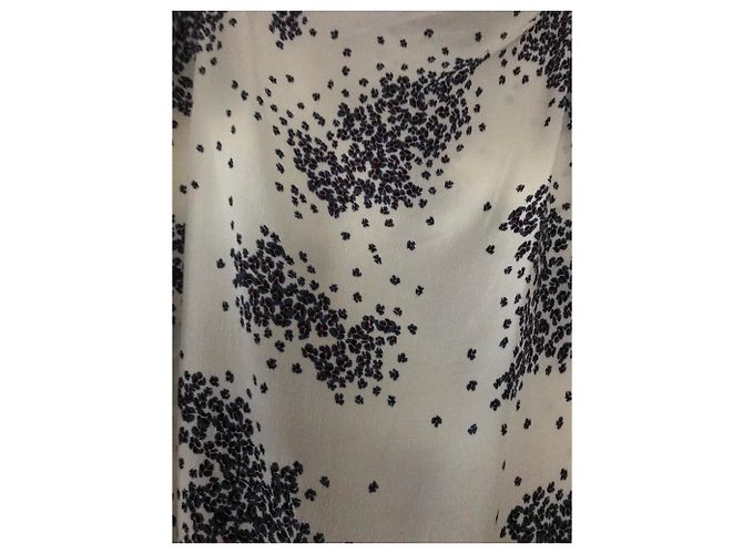 Falda billetera Ba&Sh Biotre Crema Azul Marino Crudo - vista 2
