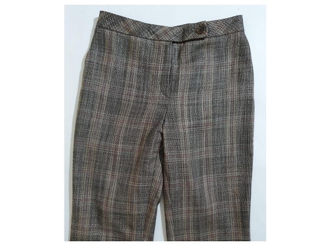 Pantalones Akris de lana tartán Multicolor - vista 3