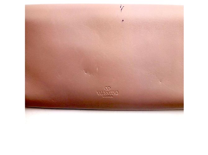 VALENTINO GARAVANI Bolsa de embreagem de aba de couro Demilune Rosa - vista 7