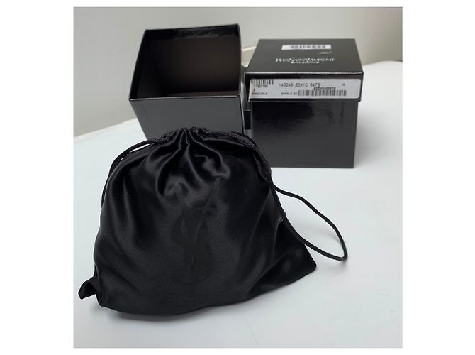 Yves Saint Laurent Pulseras de Cuero Marrón Oscuro - vista 2