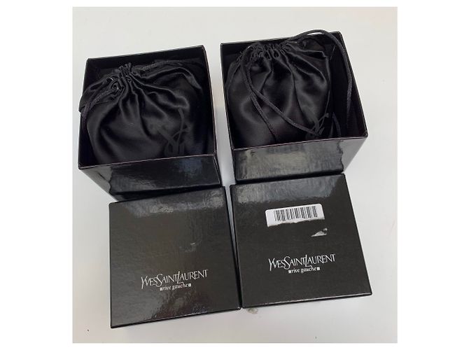 Yves Saint Laurent Pulseras de Cuero Marrón Oscuro - vista 3