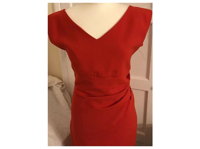 Vestido Bevin rojo Diane Von Furstenberg Roja - vista 3