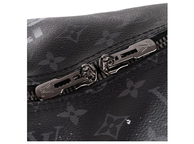 Superb BATBAG customized by Patbo on Louis Vuitton Keepall 55 eclipse new condition! Black - view 11