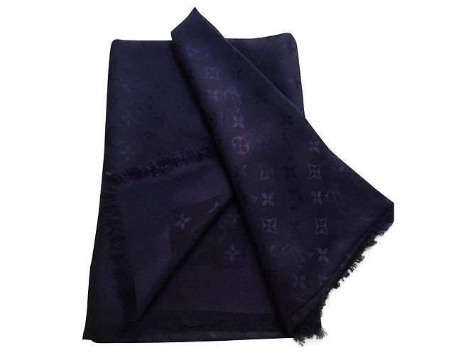 Louis Vuitton Bufanda del monograma Azul - vista 2