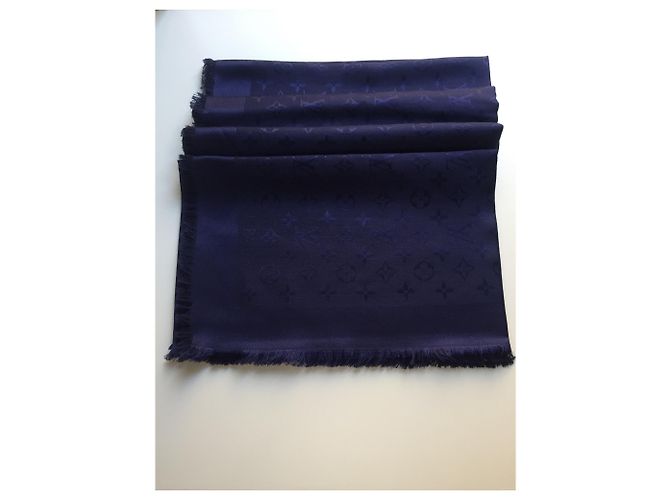 Louis Vuitton Bufanda del monograma Azul - vista 3