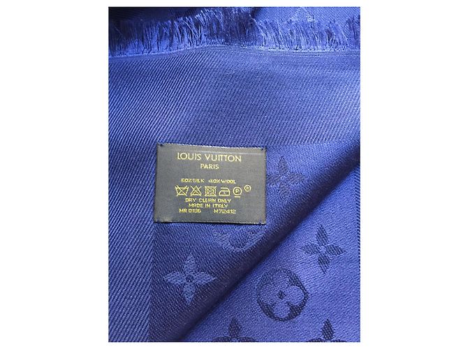 Louis Vuitton Bufanda del monograma Azul - vista 4