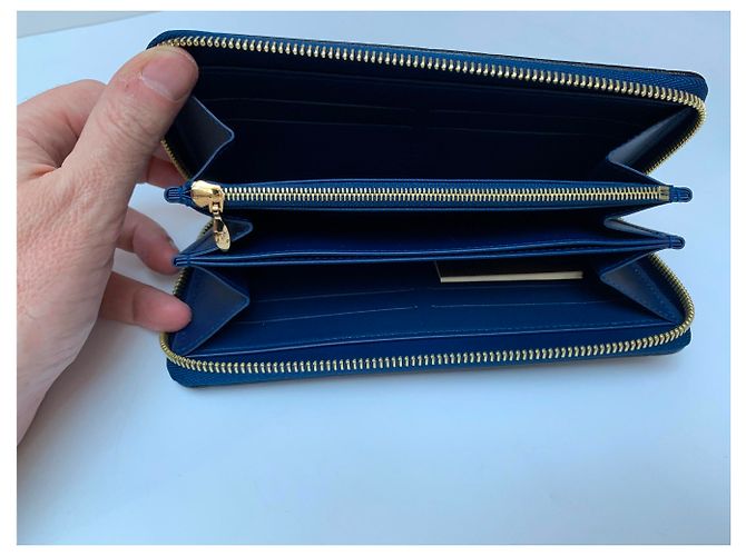 Louis Vuitton Portafoglio zippy blu Blu navy - vista 4