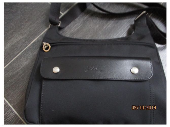 LONGCHAMP, borsa in tela di nylon e pelle, Spalla. - vista 2