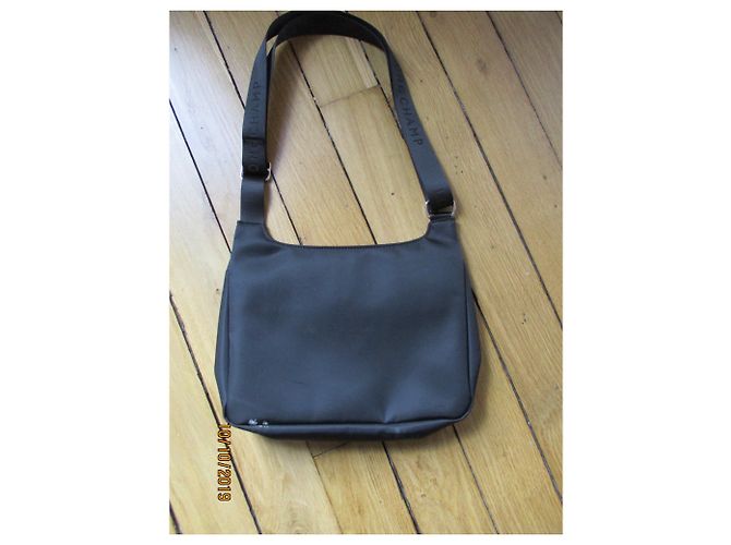 LONGCHAMP, borsa in tela di nylon e pelle, Spalla. - vista 3