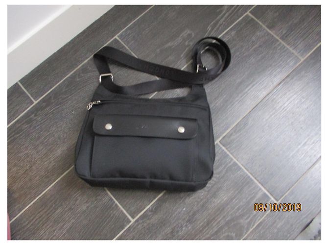 LONGCHAMP, borsa in tela di nylon e pelle, Spalla. - vista 4