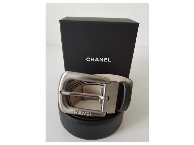 CHANEL MEN'S BELT IN CALF LEATHER NOUR / SIZE 95 / NEVER SERVED - view 6