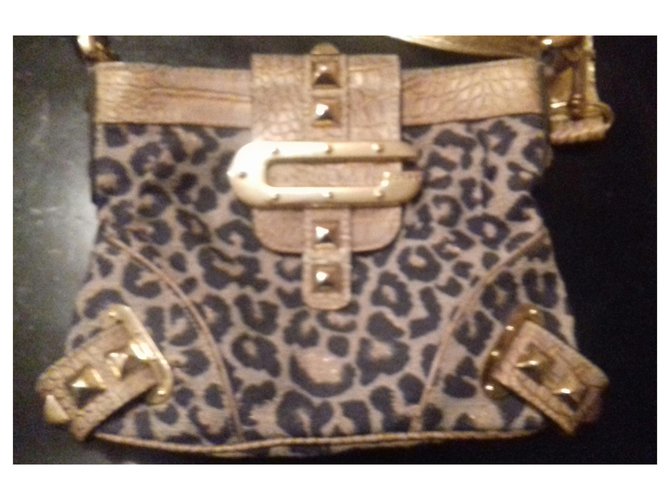Borsa Guess Leopard Print in Cotone Stampa leopardo - vista 3