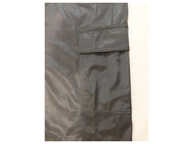 D&G D & G Dolce Gabbana Maxi chaqueta de lluvia con capucha negro - vista 7