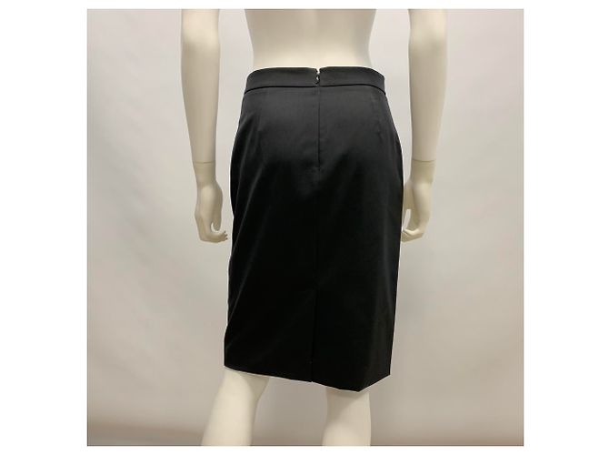 Stella Mc Cartney Falda de lana negra Stella McCartney Negro - vista 7