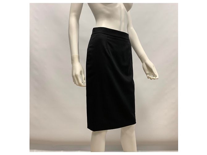 Stella Mc Cartney Falda de lana negra Stella McCartney Negro - vista 9