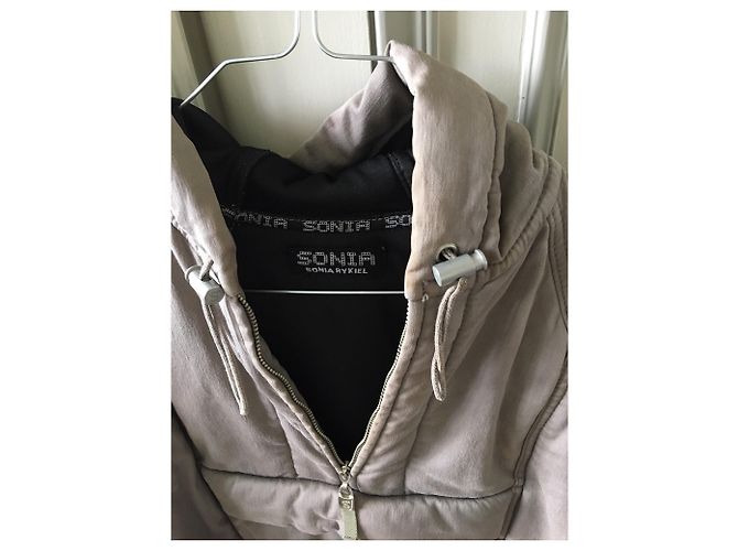 Parka Sonia Rykiel de algodón taupe Gris pardo - vista 4