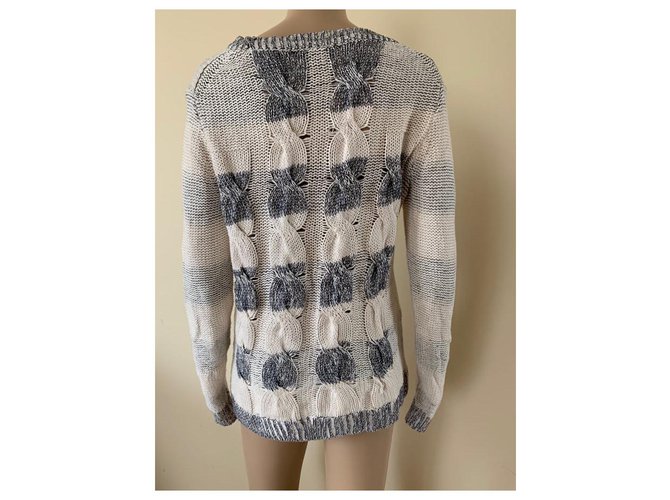 J.Crew Malha de Algodão Cinza Creme - vista 3