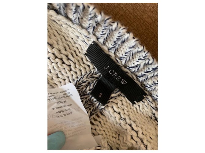 J.Crew Malha de Algodão Cinza Creme - vista 4