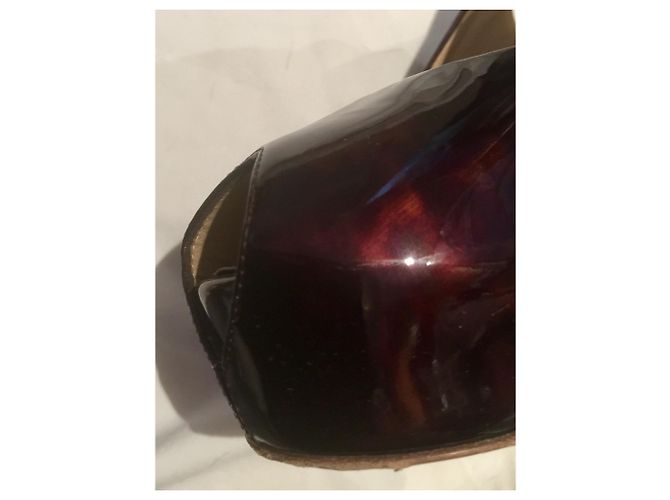 Giuseppe Zanotti ‘Monro 105′ Piattaforma Peep Toe Marrone Castagno - vista 5
