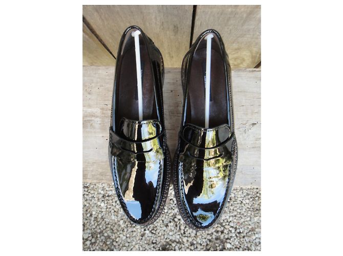 Mocassini Dolce & Gabbana in vernice nuovo stato Nero - vista 6