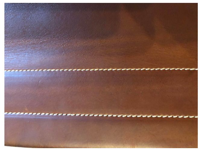 Hermès Borsa Hermes Aline Modello grande in pelle barenia Marrone - vista 10