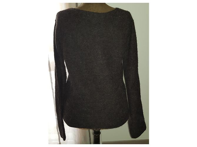 Berenice Monny10 Pullover dunkelgrau Acryl und Alpaka Anthrazitgrau - Ansicht 3