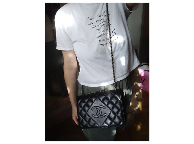 Chanel Schwarze Umhängetasche - Ansicht 9