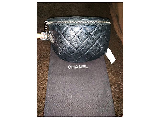 Chanel Bananentasche Schwarz Leder - Ansicht 4