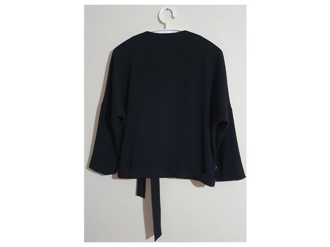 Filippa K Schwarzer Blazer Viskose Acetat Größe M - Ansicht 2